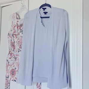 Sweater set with two shirts. Ann Taylor